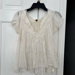 Free People Gauze Top